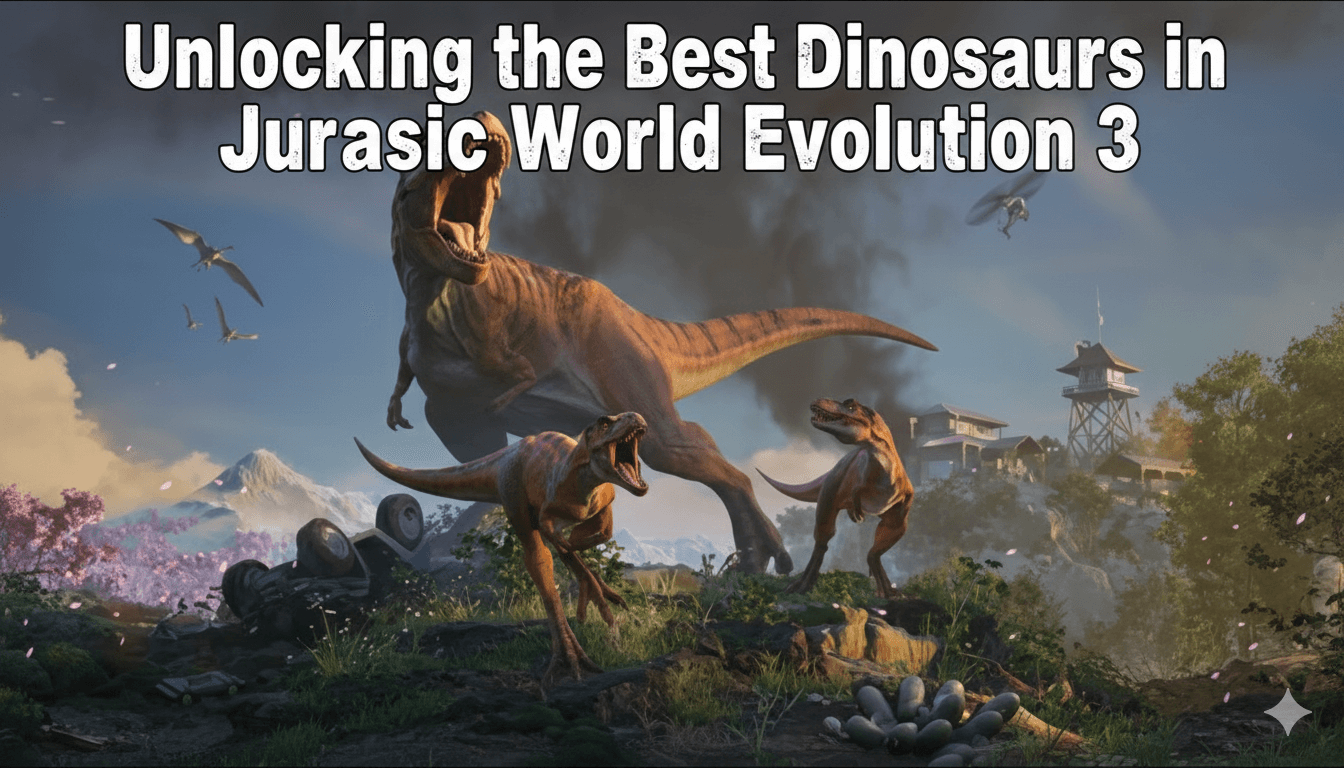 Kedai168 | Unlocking the Best Dinosaurs in Jurassic World Evolution 3